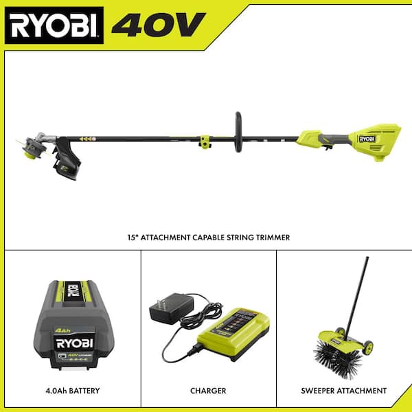 RYOBI 40V 15 in. Expand-It Cordless Battery Attachment