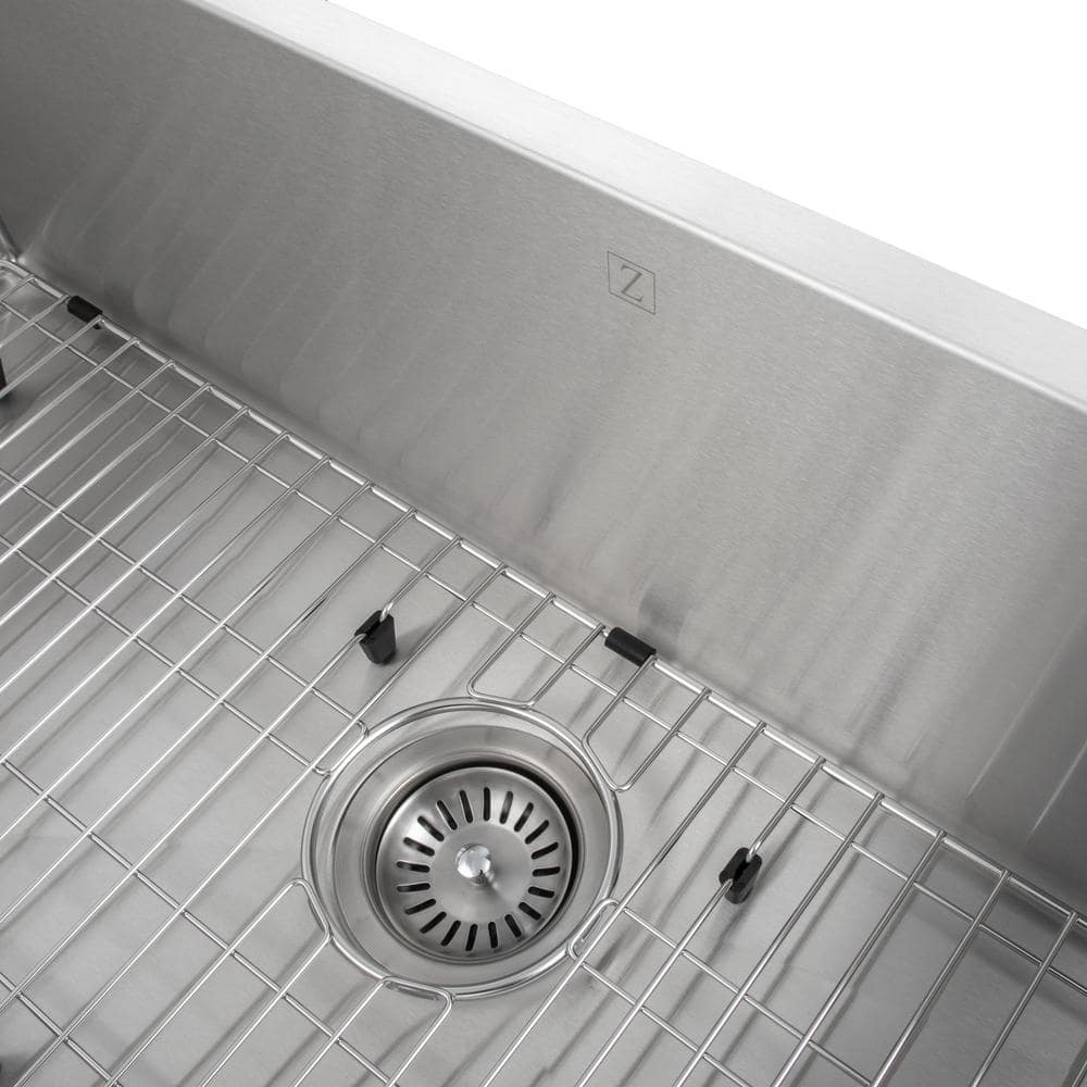 Meribel 33" Stainless Steel Undermount Kitchen Sink with Basket Strainer