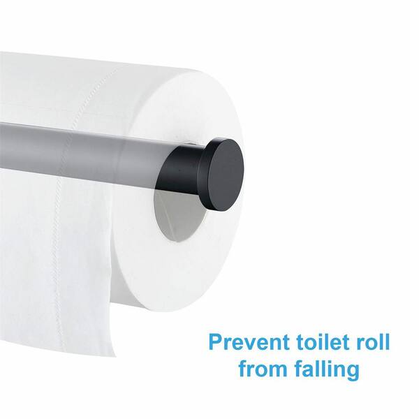 Delta Stryke Matte Black Wall Mount Single Post Toilet Paper