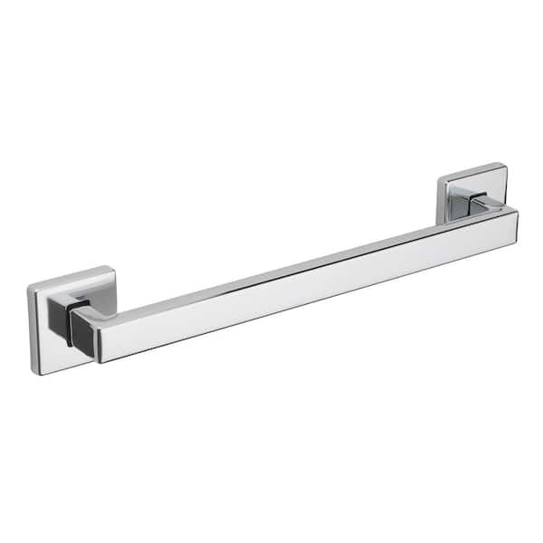 Glacier Bay 24 in. Soft Square Style Grab Bar in Chrome