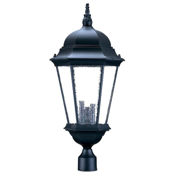 Acclaim Lighting Richmond 3-Light Matte Black Outdoor Post-Mount Light Fixture