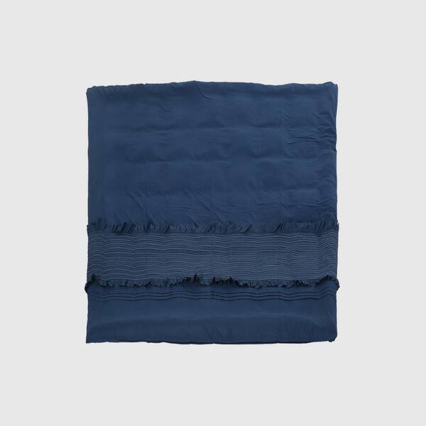 Noble House Brookhollow Navy Queen Duvet Cover