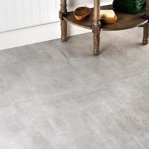 Essential Cement Silver 24 in. x 24 in. Matte Porcelain Floor and Wall Tile (15.49 Sq. Ft. / Case)