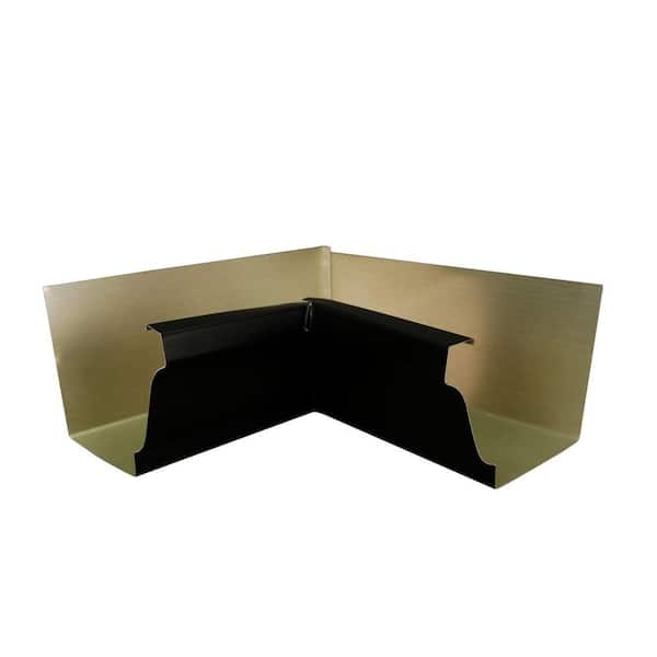 Amerimax Home Products 5 in. Black Aluminum K-Style Inside Gutter Miter 90°