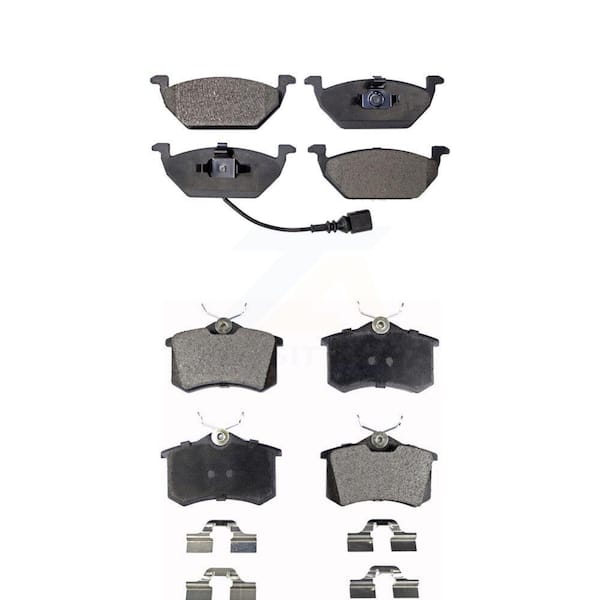 TEC Front Rear Ceramic Brake Pads Kit For Volkswagen Beetle Jetta KTC-100384