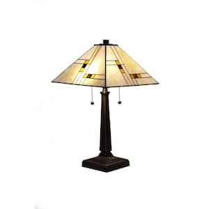 Tiffany Mission 23 in. Bronze Table Lamp