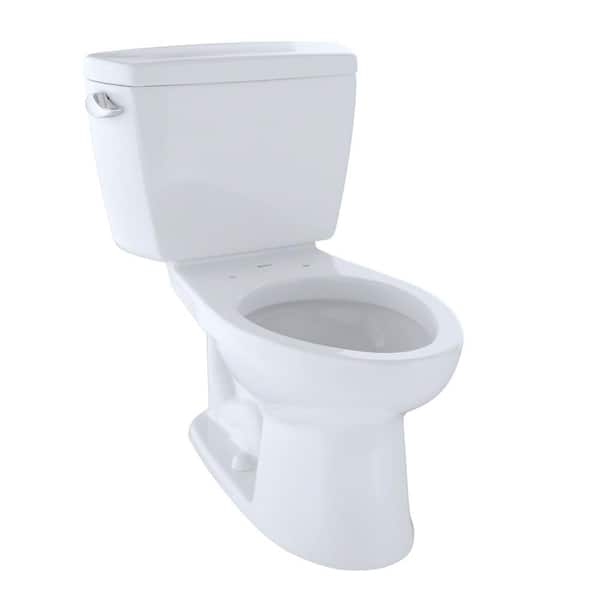 TOTO Drake 2-Piece 1.6 GPF Single Flush Elongated Toilet in Cotton White