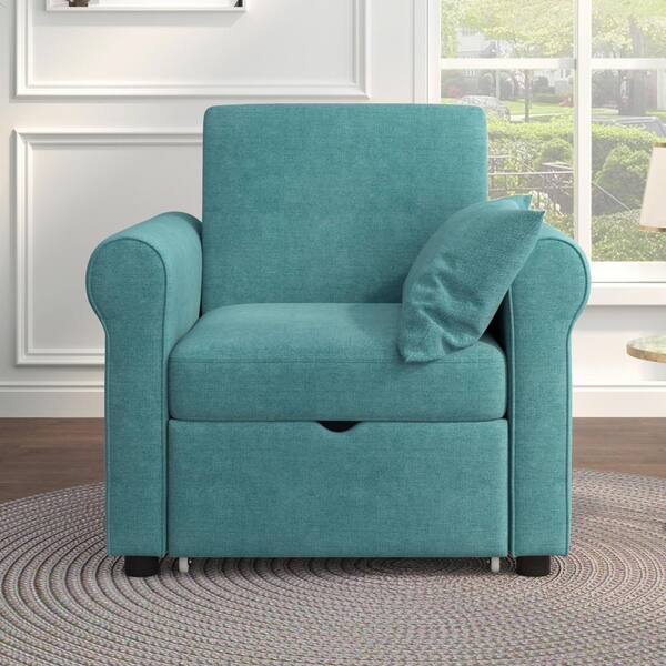 teal sleeper chair