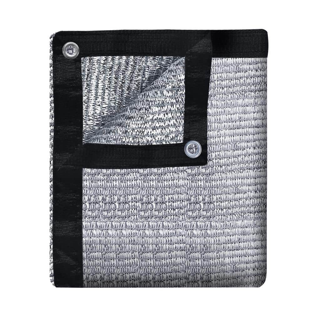 Shatex 10 ft. x 10 ft. Reflective Aluminet Sun Shade Cloth