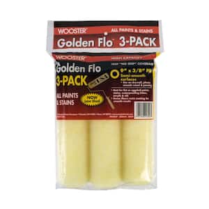 9 in. x 3/8 in. Golden Flo Medium-Density Fabric Roller Cover (3-Pack)