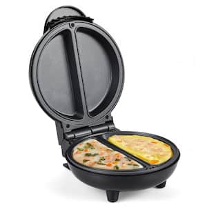 HOLSTEIN HOUSEWARES Everyday 4-Egg White and Stainless Steel 2-section Egg  Cooker Omelet Maker with Non-Stick HH-0937012W - The Home Depot