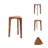 Signature DESIGN BY ASHLEY Brynnleigh 15.38 in. Medium Brown Triangle Wood Nesting End Table (Set of 2) A4000607