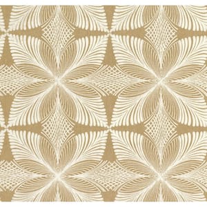 Ronald Redding Gold Roulettes Paper Unpasted Matte Wallpaper 27 in. x 27 ft.