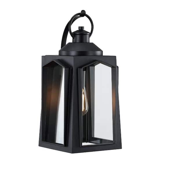 1-Light Black Outdoor Wall Sconces