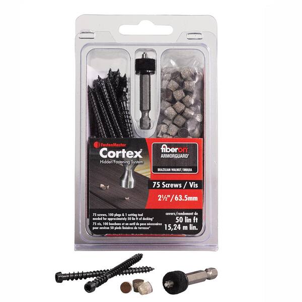 FastenMaster 75Piece 2.5 in. Cortex for Fiberon Decking Screws in