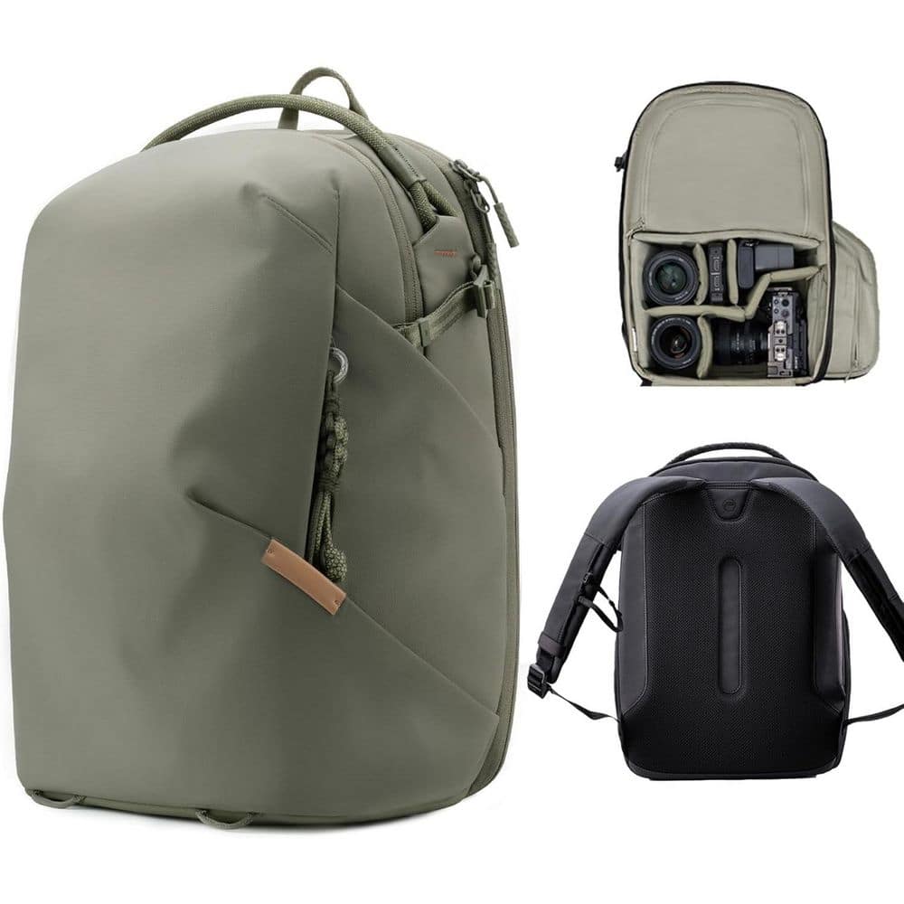 Camera Backpack Water-Resistant DSLR/Mirrorless Bag for Photography Travel Forest 22L price history on PriceWatchPro