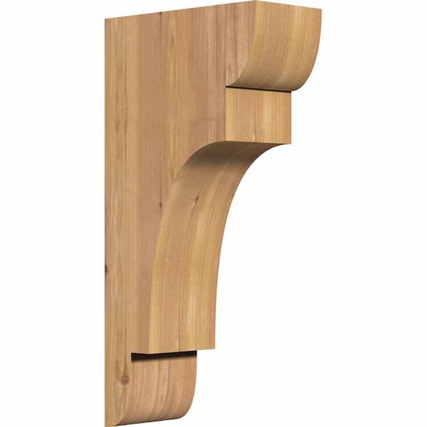 Ekena Millwork 5-1/2 in. x 12 in. x 24 in. Western Red Cedar New Brighton Smooth Corbel