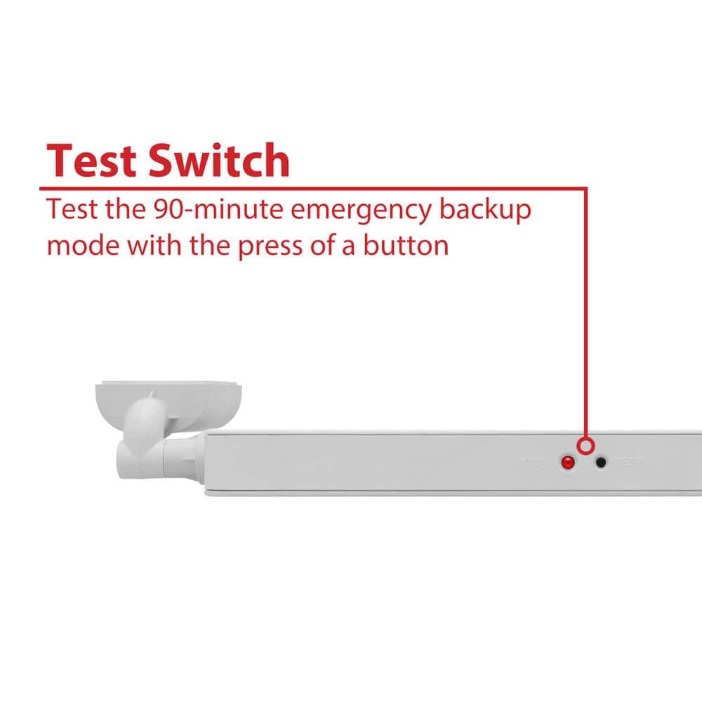 Slim Green LED Emergency Exit Sign with Battery Backup
