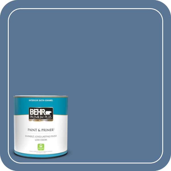 BEHR PREMIUM PLUS 1 qt. #MQ5-53 Privileged Elite Satin Enamel Low Odor Interior Paint & Primer