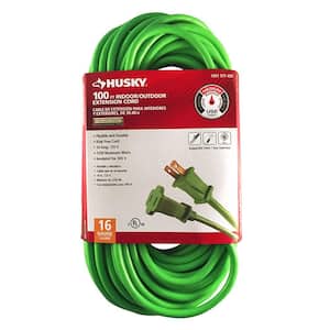 100 ft. 16/2 Indoor/Outdoor Extension Cord, Green
