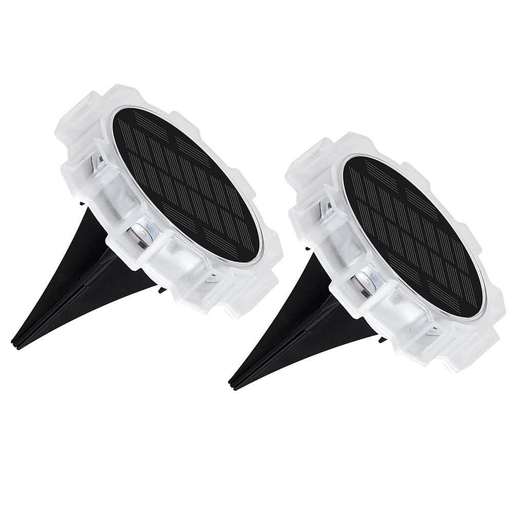 2-Pack Black Integrated LED Weather Resistant IP65 Path Light, 3000K Landsc