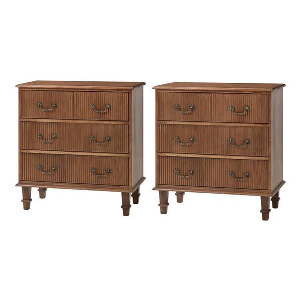 JAYDEN CREATION Elpenor Cherry 28 in. W Solid Paulownia Wood