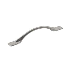 Uprise 5-1/16 in. (128mm) Modern Satin Nickel Arch Cabinet Pull