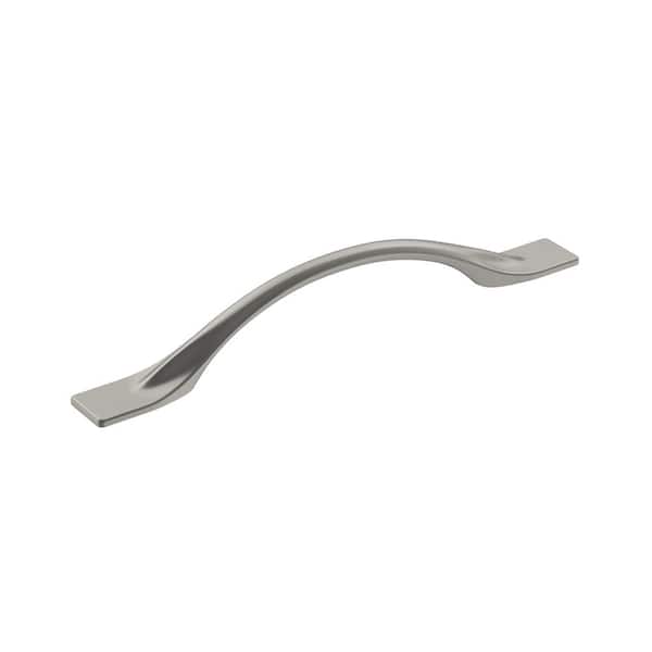 Amerock Uprise 5-1/16 in. (128mm) Modern Satin Nickel Arch Cabinet Pull