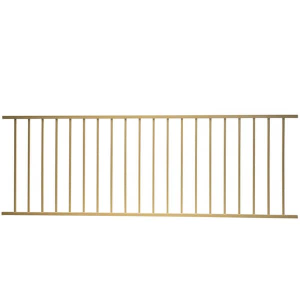 US Door and Fence Pro Series 2.67 ft. H x 7.75 ft. W Navajo White Steel Fence Panel