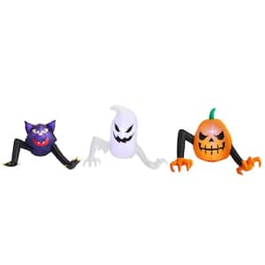 2.5 ft. Reaching Monster, Ghost, and Cat Halloween Inflatable Pack