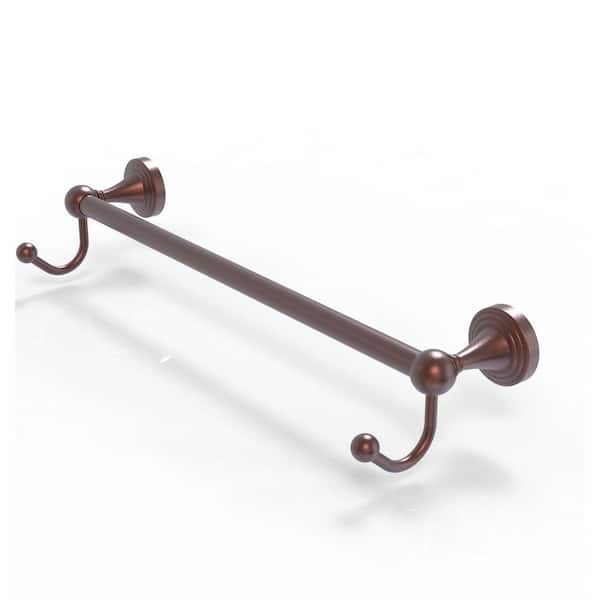 Allied Brass Sag Harbor Collection 24 in. Wall Mounted Single Towel Bar in Antique Copper