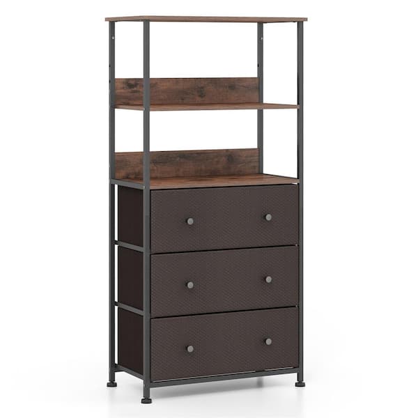 brown dresser mirror Modern 3-Drawer Dresser – Plank+Beam main image 0