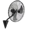 TMWINGS 26 in. Wall Mount Fan 3-Speed Industrial Fan High Velocity Fan, 8500 CFM Outdoor Wall Fan, Black BGFS-24-BLACK