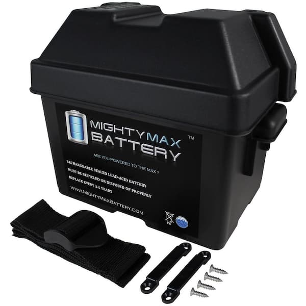 MIGHTY MAX BATTERY Sealed Lead Acid SLA/GEL Heavy Duty Group U1 Battery Storage Box