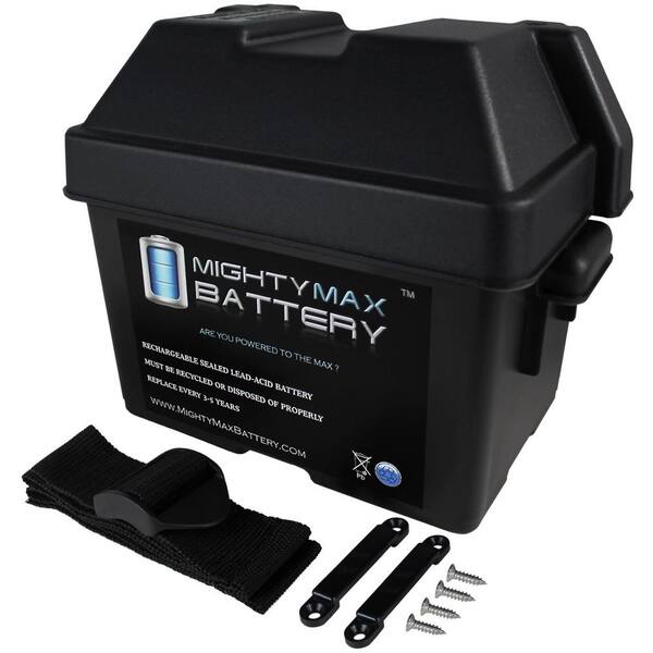 Smart Battery Box Power Center - USB Charging & Voltage Display For Marine & RV Batteries
