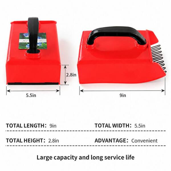 MISOPILY 9 in. Ergonomic Handle Berry Picker Scoop with Metal Comb