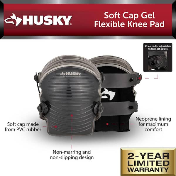 Husky Soft Cap Gel Flexible Work Knee Pads (1-pair) HD11990 - The