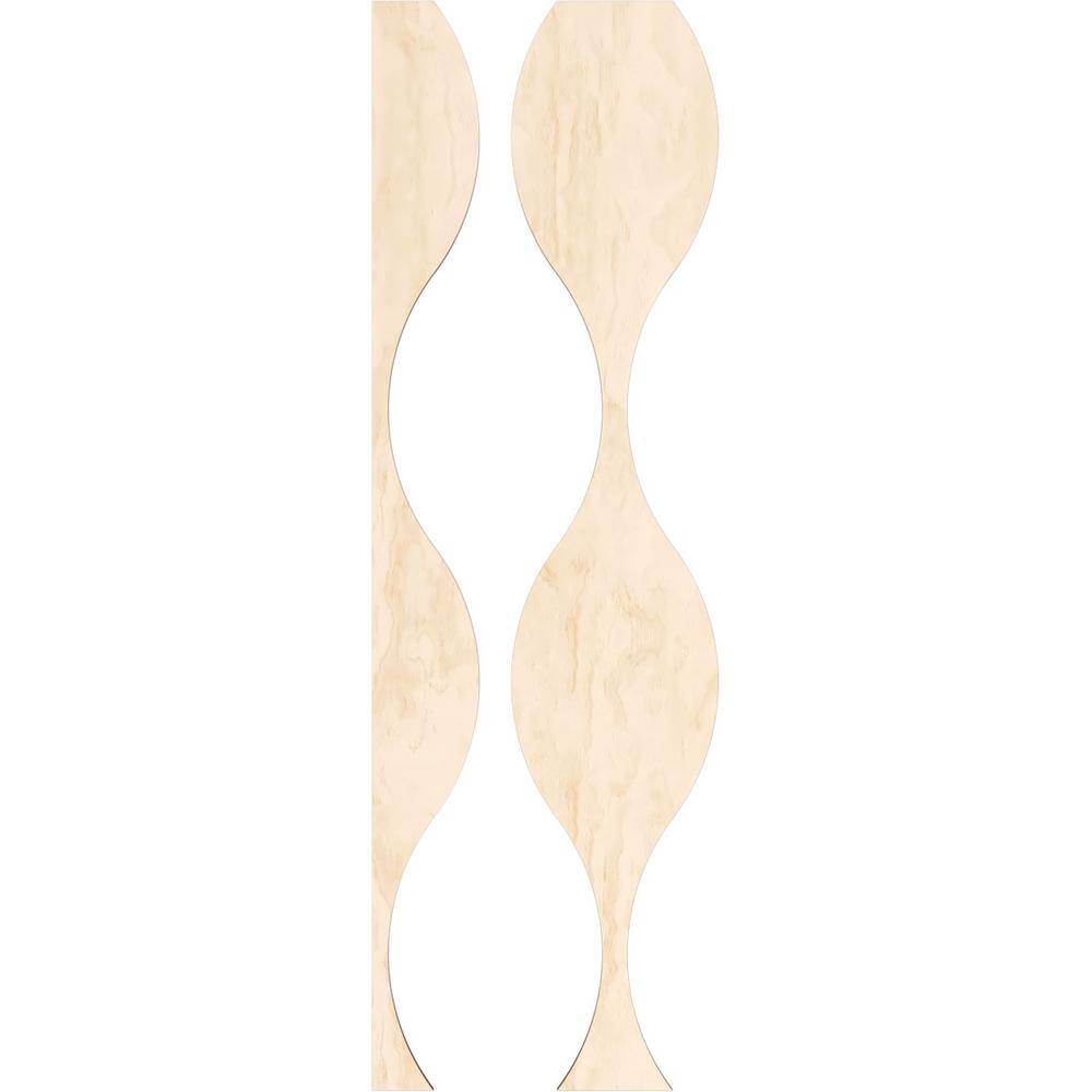Ozark 47" Birch Adjustable Wood Slat Wall Panel Kit