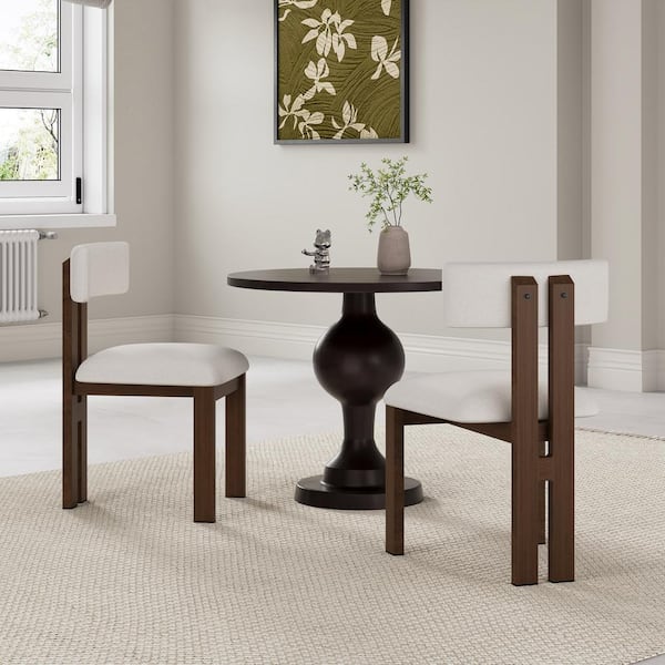 CHRISTOPHER KNIGHT HOME Astura Upholstered Dining Chairs, Iron Frame, White, (Set of 2)