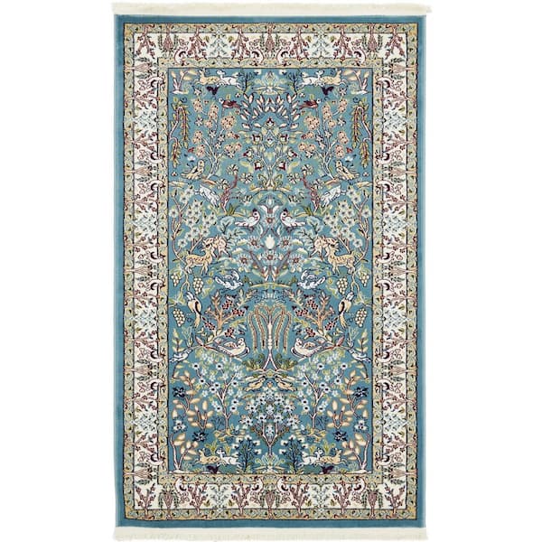 Unique Loom Narenj Bristol Blue 3' 0 x 5' 0 Area Rug