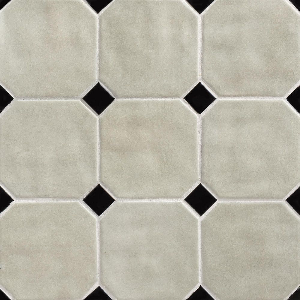 Mizuu Black Dot Olive 4 in. x 4 in. Satin Porcelain Mosaic Floor and Wall Tile Sample price history on PriceWatchPro