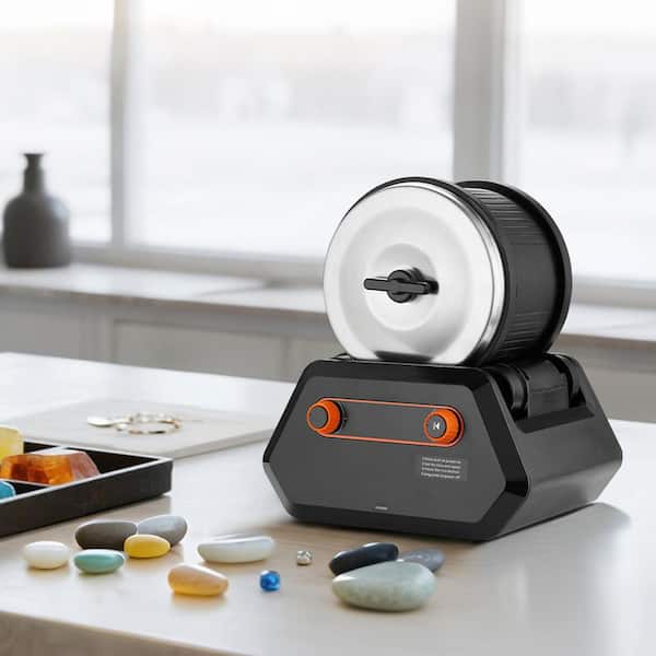 Rock Tumbler Kit, 4 lbs. Rock Polishing Kit, 9 Speed Settings 9-Day Polishing Timer Stone Polishing Kit, Rock Polisher