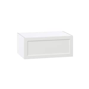 36 in. W x 24 in. D x 15 in. H Alton Painted White Shaker Assembled Deep Wall Bridge Kitchen Cabinet with Lift Up Door