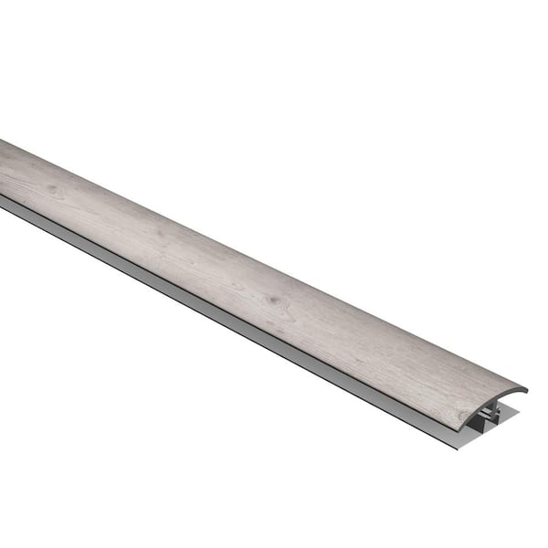 CALI Vinyl Pro Classic Gray Ash 1/2 in. Thick x 1-1/4 in. Wide x 72-5/6 in. Length Vinyl T-Molding