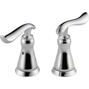 Pair of Linden Lever Handles in Chrome