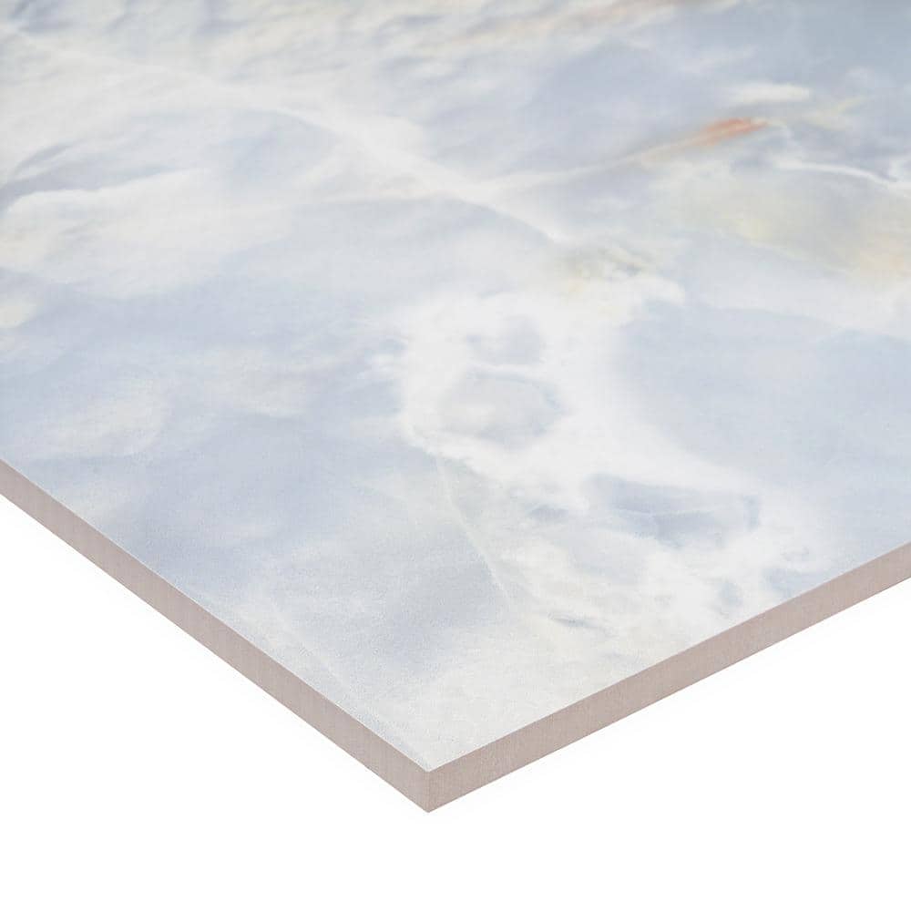Selene Blue Onyx 24" x 48" Polished Porcelain Tile