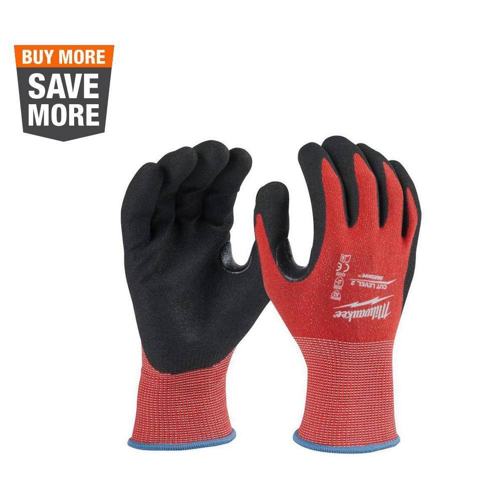 Milwaukee Large Red Latex Level 2 Cut Resistant Insulated Winter Dipped Work  Gloves - Yahoo Shopping