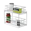 Honey-Can-Do Gray Steel Pull Out Under Sink Organizer with 2 Drawers  KCH-09421 - The Home Depot