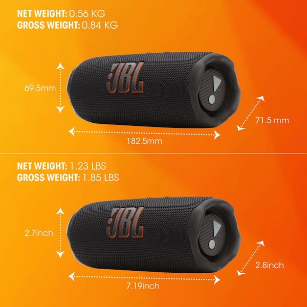 JBL Flip 7-BT Speaker-Black JBLFLIP7BLKAM - The Home Depot