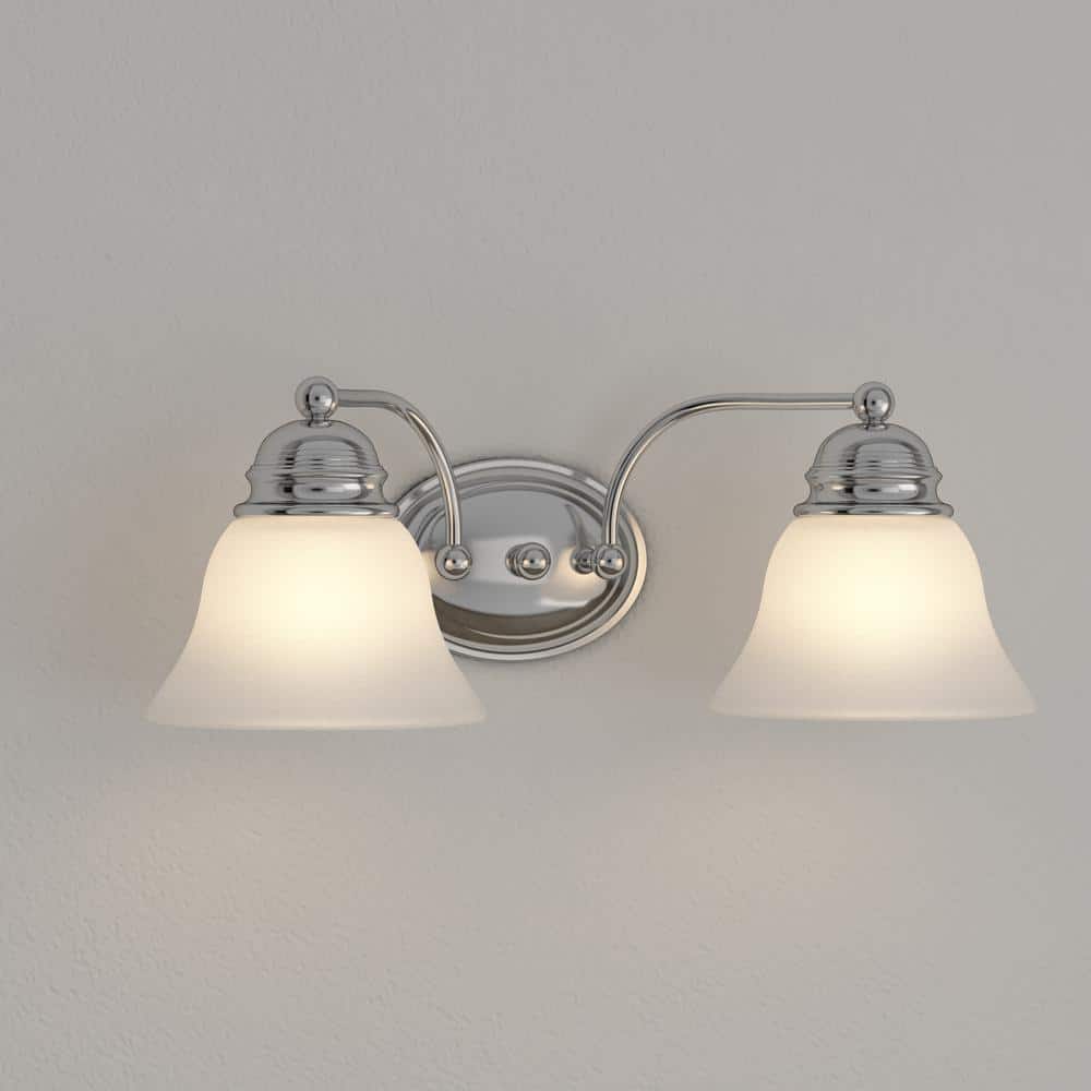 Empire Chrome 2-Light Vanity Fixture